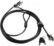Kensington MicroSaver 2.0 Twin Cable Lock from Lenovo (T-Bar Locking Technology, 2.5 m, 2 keys) , 
